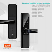 Cerradura Inteligente para Puerta con Huella Dactilar, Tuya Wifi, TTLock, Entrada sin Llave, Biométrica, Cerradura Electrónica para Hogar y Oficina
