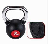 Kettlebell en fonte recouverte de caoutchouc - Équipement de musculation durable, écologique et portable pour la salle de sport