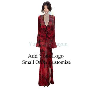 Ladies Casual Dresses - Fancy Floral Print & Vintage Style