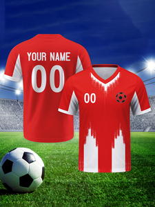 Camisetas <span class=keywords><strong>de</strong></span> Fútbol Personalizadas <span class=keywords><strong>de</strong></span> Alta Calidad para la Nueva Temporada 2026, Servicio OEM, Corte Automatizado, Impresión por Transferencia <span class=keywords><strong>de</strong></span> Calor 100% - Product Image 5