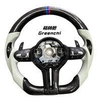 Volant sport à 2 branches de style Motion, diamètre standard, en cuir et carbone forgé, pour F10/F30/E46/G20 M3/M4/M5