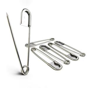 Alfinetes de Segurança Jumbo de Aço Inoxidável de 5 Polegadas, Cor Prata, para Lavanderia, Cobertores, Chaveiros, Uso Externo - Product Image 1