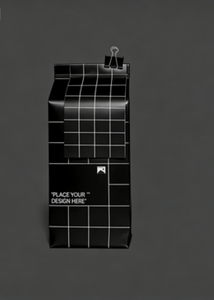 Sac en papier kraft noir à fond plat, imprimé sur mesure pour café en grains - Product Image 3