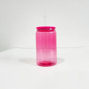 Prêt à expédier – Lot de 5 couleurs assorties – Logo personnalisé – Gobelets en plastique colorés de 16 oz avec couvercles pour vinyle - Product Image 3