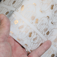 Taille personnalisée 60g papier sulfurique imprimé translucide papier sydney papier de beurre alimentaire sûr pour l'emballage de vêtements nourriture fleur
