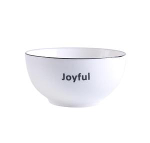 Tazón de Sopa de Cerámica Moderno y Simple de 5.5 Pulgadas, Personalizable con Logotipo OEM, Ecológico, Resistente al Calor, con Esmalte Craquelado, Nuevo - Product Image 1