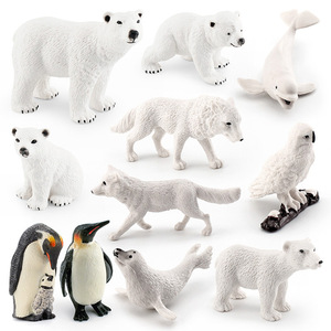 Set di Modelli di Animali Polari Xinhen per Simulazione Transfrontaliera: orso, pinguino, volpe bianca, foca, <span class=keywords><strong>lupo</strong></span> artico, gufo bianco, decorativo - Product Image 1