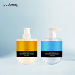 500ml High Beauty Slanted Bottom PET Thickened Shampoo <b>Bottle</b> - Custom Squat Hair Lotion Container Wholesale - Product Image 2