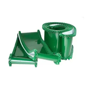 Custom pvc conveyor belt with corrugated sidewall and cleat for agricultural machine