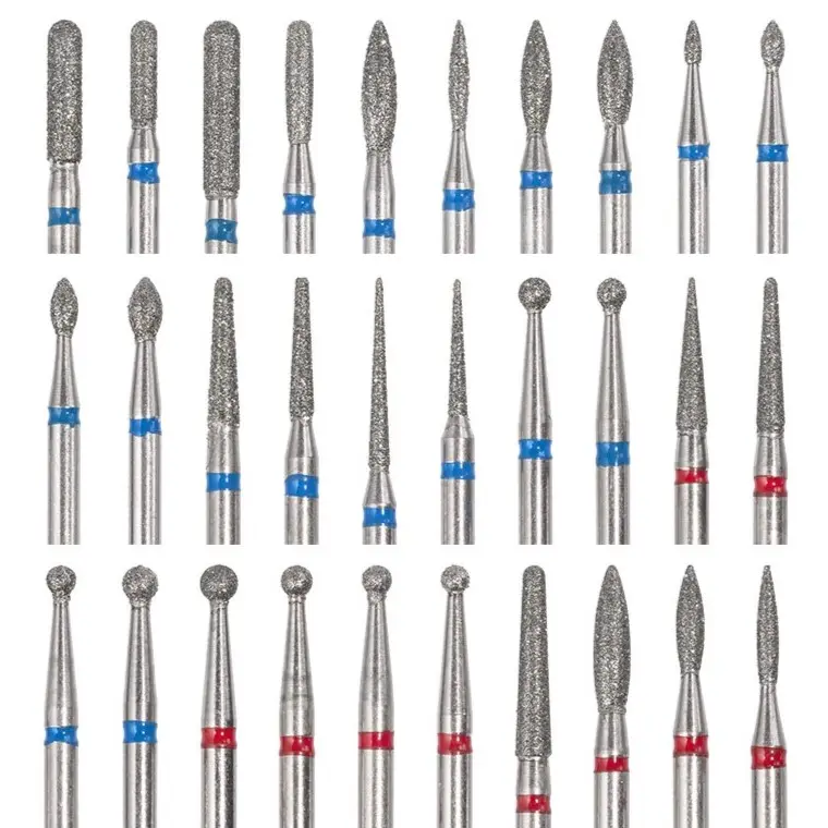 Professional Factory Wholesale Price 30pcs Diamond Manicure Nail Drill Bits Set