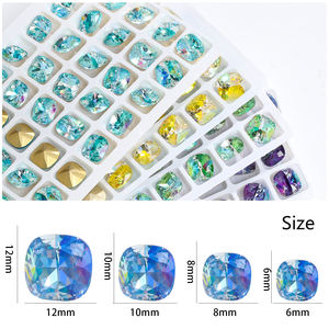 Pierres de cristal en verre K9 de forme coussin Xichuan, 100 couleurs, 6/8/10/12/18 mm, vente en gros, pierres pointues pour bijoux et vêtements - Product Image 2