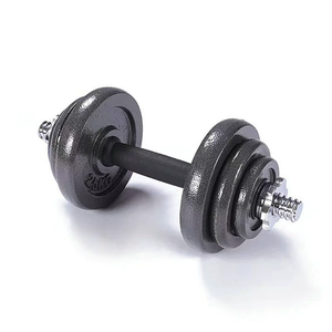 Solid Lightweight 50kg Cast Iron Adjustable Gym Equipment Steel <strong>Barbell</strong> <strong>Weights</strong> <strong>with</strong> Printed Exercise Design for Arm Workouts - Product Image 3