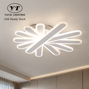 Modern Dimmable Led <b>Ceiling</b> <b>Light</b> Acrylic Iron <b>Remote</b> <b>Control</b> Tri Color Surface Mount For Living Room Bedroom Office - Product Image 1