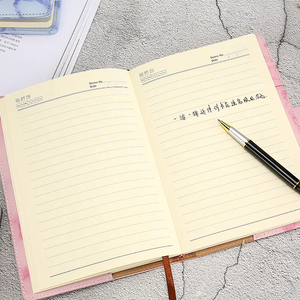 Cuaderno de tapa dura de cuero PU de mármol de lujo con bloqueo de contraseña cuaderno diario seguro para secreto - Product Image 5
