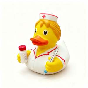 Jouet promotionnel 2025 : Canard infirmière en vinyle, jouet de bain flottant en caoutchouc pour bébés, idéal pour soulager le stress des enfants - Product Image 3