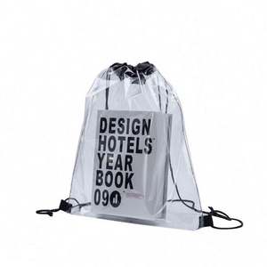 Custom Printed logo Stylish Waterproof Transparent Draw String <b>Backpack</b> Clear PVC <b>Drawstring</b> Bag <b>Backpack</b> - Product Image 4