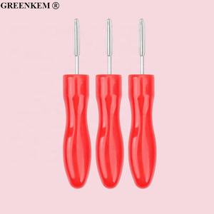 3 Couleurs Mini Cone Head Lash Glue Clipper Steel Straight Tip Plastic Handle Nail Eyelash Glue Unclogging Awl - Product Image 4