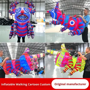 Figura Inflable Personalizada de Dibujos Animados con Certificación CE, Impresión Digital UV, Colores Rojo/<span class=keywords><strong>Azul</strong></span>/Morado, para Decoración Publicitaria en Eventos de Centros Comerciales - Product Image 4