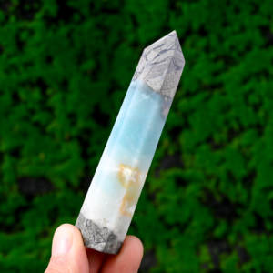 Torre de Cristal Azul Cielo Natural, Varita de Sanación de Punta Única, Piedra Energética Reiki, Decoración del Hogar, Espécimen Mineral, Gema al por Mayor - Product Image 3