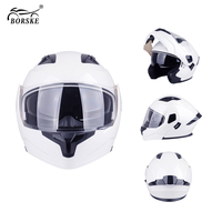 Accessoires de moto, casque de sécurité en ABS, casque modulable rabattable intégral en ABS pour adultes