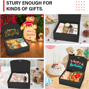 Sang Trọng Màu Đen Cứng Giấy Bao Bì Mỹ Phẩm Hộp Biểu Tượng Tùy Chỉnh In Có Thể Gập Lại Cứng Nhắc Các Tông Tinh Dầu Nước Hoa Chai Hộp Quà Tặng - Product Image 5