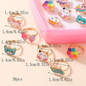 छोटी लड़की जेवेल रिंग बॉक्स में, समायोज्य, कोई डुप्लिकेट नहीं, लड़की नाटक करती है और छल्ले - Product Image 2