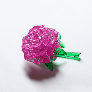 44 PCS đầy màu sắc hoa đồ chơi <span class=keywords><strong>3D</strong></span> Lingzhi pha lê Câu Đố Valentine ngày món quà tăng khối xây dựng - Product Image 1