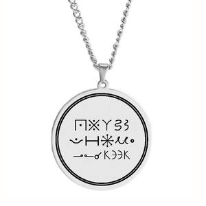 HLSS525 <span class=keywords><strong>Dios</strong></span> mensajero griego mitología dioses <span class=keywords><strong>de</strong></span> Grecia grabado láser talismán amuleto COLLAR COLGANTE <span class=keywords><strong>de</strong></span> acero inoxidable - Product Image 5