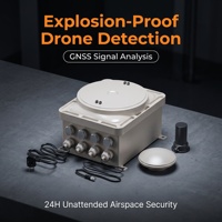 Système d'analyse de signal de détection de drones GNSS fixe, dispositif de surveillance UAV multibandes, 24H sans surveillance humaine, antidéflagrant, -40~+70
