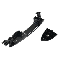 Poignée de porte extérieure de voiture 69228-02040 pour Toyota Corolla 2014-2016 Noir-Poignée de porte extérieure arrière gauche noire avec bande chromée