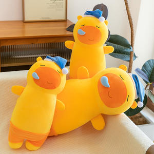 Peluche Capybara Super Douce en Coton Biologique pour un Sommeil Paisible et un Confort Optimal – Oreiller <span class=keywords><strong>de</strong></span> Soutien pour les Jambes - Product Image 4