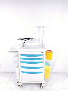 SAFECAREYOU Noodbehandeling ABS Kunststof Anesthesie Medicijnkar Ziekenhuis Meubilair Medische Kar met 100kg Draagvermogen - Product Image 6