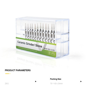 Fresa Blanca para Pulido de Composite Dental de Baja Velocidad, Forma de Cono Redondo - Product Image 6
