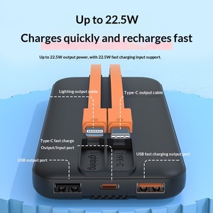 พาวเวอร์แบงค์ขนาดใหญ่พกพาสะดวก ความจุ 20000mAh กำลังไฟ 22.5W ขายดี รองรับการสกรีนโลโก้แบบกำหนดเอง - Product Image 2