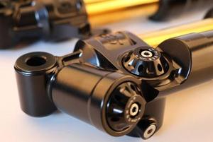 Phuộc nhún trước xe máy CNC độ 375mm hiện đại, thiết kế mới với bộ điều chỉnh bằng thép hợp kim cao su - Product Image 2