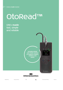 อุปกรณ์ตรวจการได้ยินแบบพกพา Interacoustics Otoread Handheld OAE ระบบตรวจคัดกรองทารกแรกเกิดที่มีความแม่นยำสูงสำหรับวิชาการตรวจการได้ยิน - Product Image 3