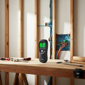 Détecteur de murs électronique Vevor 5 en 1 avec écran LCD et alarme sonore pour la détection de fils métalliques et de câbles AC dans les murs - Product Image 2