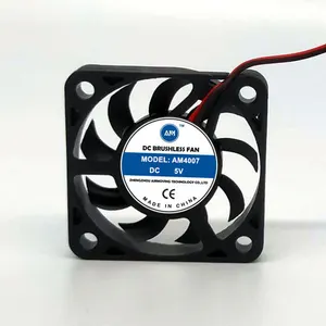 핫 세일 40*40*7mm 브러시리스 마이크로 냉각 팬 4007 브러시리스 Dc 팬 5v