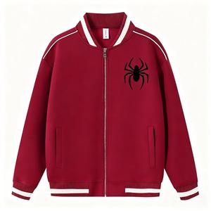 Giacca da <span class=keywords><strong>Uomo</strong></span> Autunno Inverno 2025 Nuova Collezione, Giacca Baseball con Zip e Ricamo per <span class=keywords><strong>Uomo</strong></span> - Product Image 2