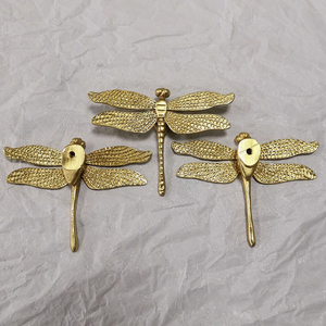 Modern Solid Brass Dragonfly Furniture Decoration Handle Cabinet <strong>Door</strong> Drawer Hotel Villa Pulls <strong>Knobs</strong> - Product Image 6