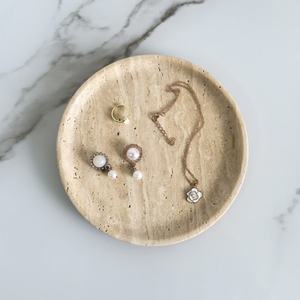 Современный мраморный поднос из травертина для ванной кухни, поднос для домашнего декора, поднос для свечей, органайзер для растений для свадеб - Product Image 6