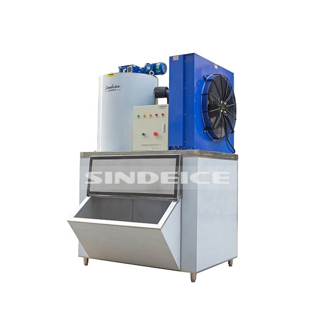 Sindeice Commercial Ice Maker 300kg 500kg 0.3T 0.5T Air Cooling Flake Ice Machine for Fishery
