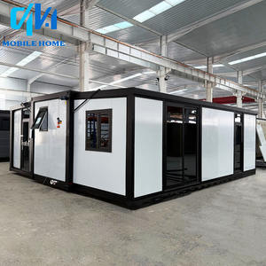 すぐに発送可能なプレハブコンテナ拡張型住宅、2、4、5ベッドルームのプレハブヴィラ、折りたたみ式住宅、プレハブ住宅 - Product Image 1