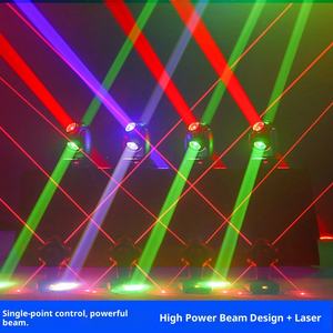 LED Invincible <span class=keywords><strong>Excalibur</strong></span> DMX512 Aluminio 2 en 1 Barra láser de haz de cabeza móvil Iluminación de escenario giratoria a todo Color para KTV/Disco - Product Image 4