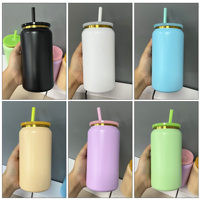 Gobelet en acier inoxydable personnalisé de 16 oz avec fond doré, vente en gros