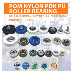 Rouleau en nylon PU POM PA <span class=keywords><strong>POK</strong></span> PEEK ZOTY, diamètre intérieur 1-30 mm, diamètre extérieur 8-80 mm, rouleau en caoutchouc plastique avec roulements revêtus - Product Image 1