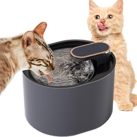 Fontaine à eau intelligente pour animaux de compagnie de haute qualité, 3 L, en plastique, avec filtre à circulation automatique, écran LCD et réglage de l'heure pour chats
