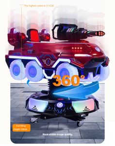 Meilleures Ventes : Machine de Jeu pour Enfants Type Char Blindé, Rotative, avec Fonction de Levage et Abaissement, à Monnayeur, et Fonction Balançoire - Product Image 6