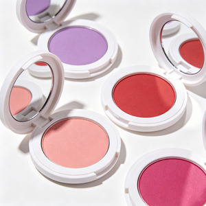 Private Label Round Powder Blush <b>Compact</b> Highly Pigmented Matte Face <b>Makeup</b> With Mirror Custom Logo OEM - Product Image 5