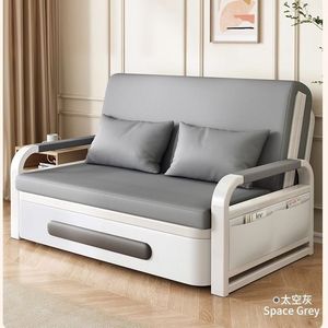 Canapé-<span class=keywords><strong>lit</strong></span> <span class=keywords><strong>double</strong></span> respirant et pliable, idéal pour salon, facile à installer, pour appartement simple - Grande Vente - Product Image 2